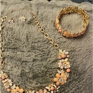 Beautiful flower costume jewelry